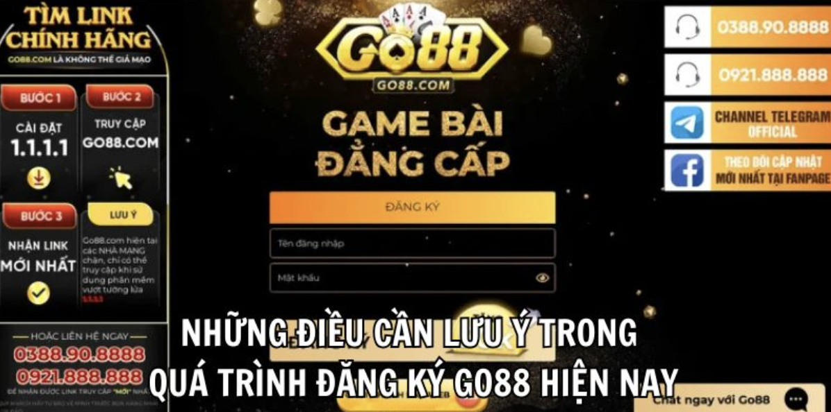 Things to note during the current Go88 registration process